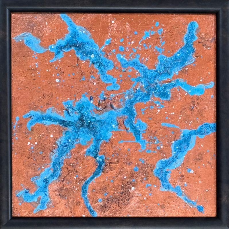 Turquoise Threads by artist Pat Flathouse